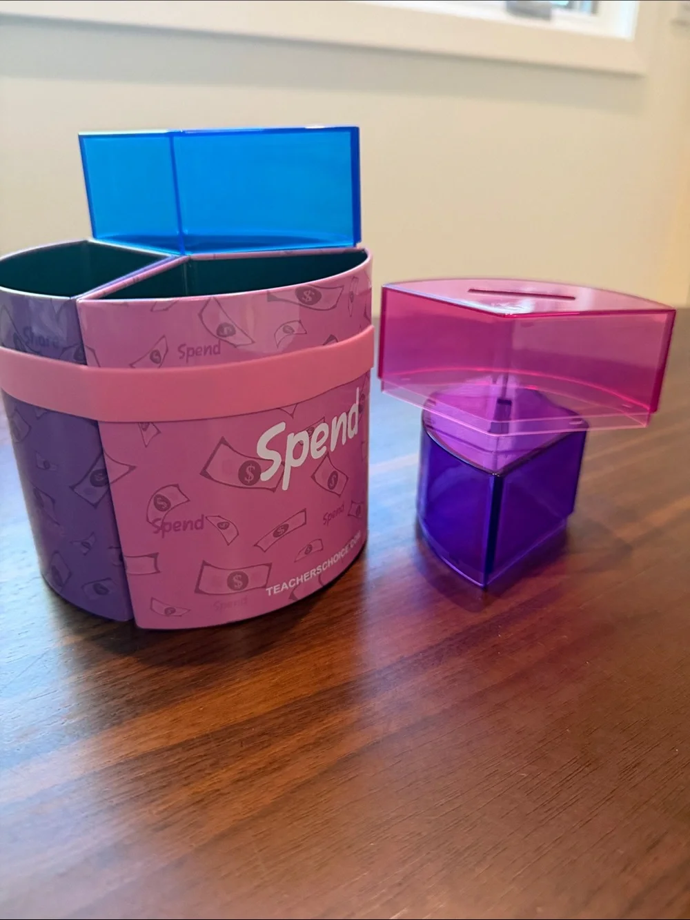 Tri-Section Plastic Coin Sorter - Spend Save Share